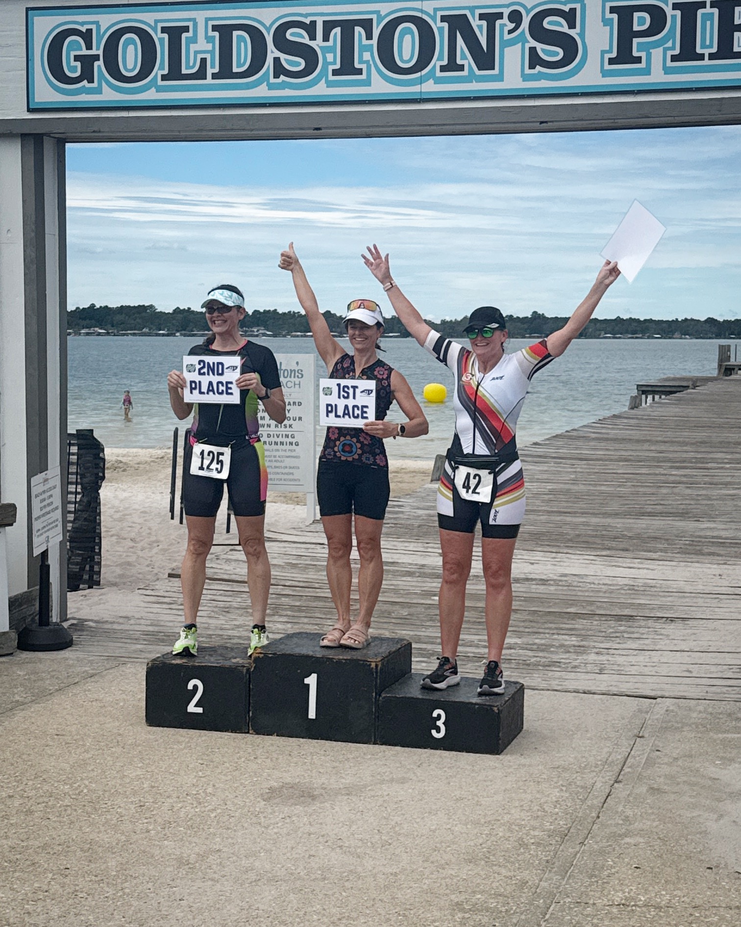 🏅 MEDAL MONDAY! 🏅

Four athletes. Six finish lines. Five podium finishes. One weekend filled with Happy Goals, Super Happy Goals, smart racing, and a little last-minute “Why not race again tomorrow?” energy! 😉

🥉🥉 Angi McIntyre completed her very first Olympic-distance triathlon in 3:51:26, hit her Happy Goal, and placed third in her age group! She had SO much fun that she registered for Sunday’s Double Sprint at the last minute—then finished that in 2:16:53 and grabbed another third-place age-group finish! First Olympic. Surprise second race. Two podiums. What a weekend!

🥉 Coach Katie used the White Lake Swim Challenge as a fun swim while preparing for her first triathlon in a couple of weeks. She covered the 1.8 miles in 55:09, hit her Super Happy Goal, and finished as the third overall female!

🐙 Jeff Collignon completed the fourth and final race of the Cool Sommer Series in 3:25:50. He used the Olympic-distance race to practice his 70.3 pacing and came away with some valuable lessons he can carry into IRONMAN 70.3 North Carolina. That is exactly what a well-used practice race should do!

🥇🥇 Coach Erin landed on the top step in both of her races—finishing the White Lake Fall International Aquabike in 1:51:33 on Saturday and the White Lake Double Sprint in 1:45:46 on Sunday!

Goals achieved. Lessons learned. Last-minute decisions rewarded. Five trips to the podium.

Angi, Katie, Jeff, and Coach Erin—you raced, learned, celebrated, and MADE YOURSELF PROUD! ❤️🎉

#MakeYourselfProud #3GoalsMultisport