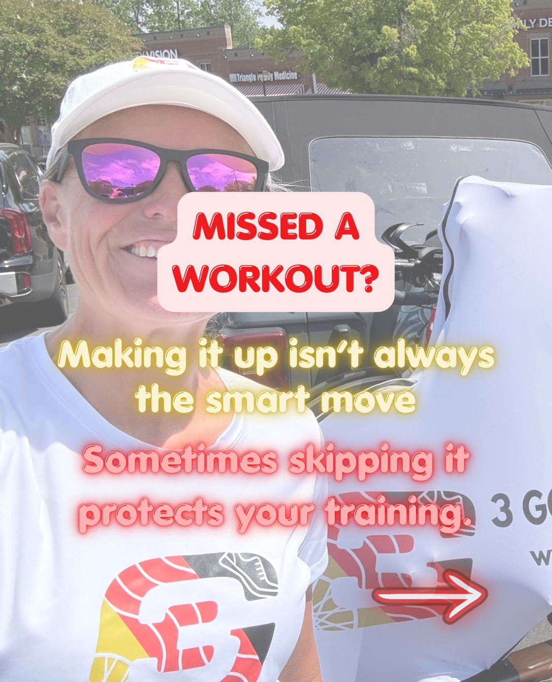 Missed a workout?

Don’t panic and don’t automatically make it up.

Sometimes the smartest move is protecting what comes next.

Comment MISSED and I’ll send you the full blog.
