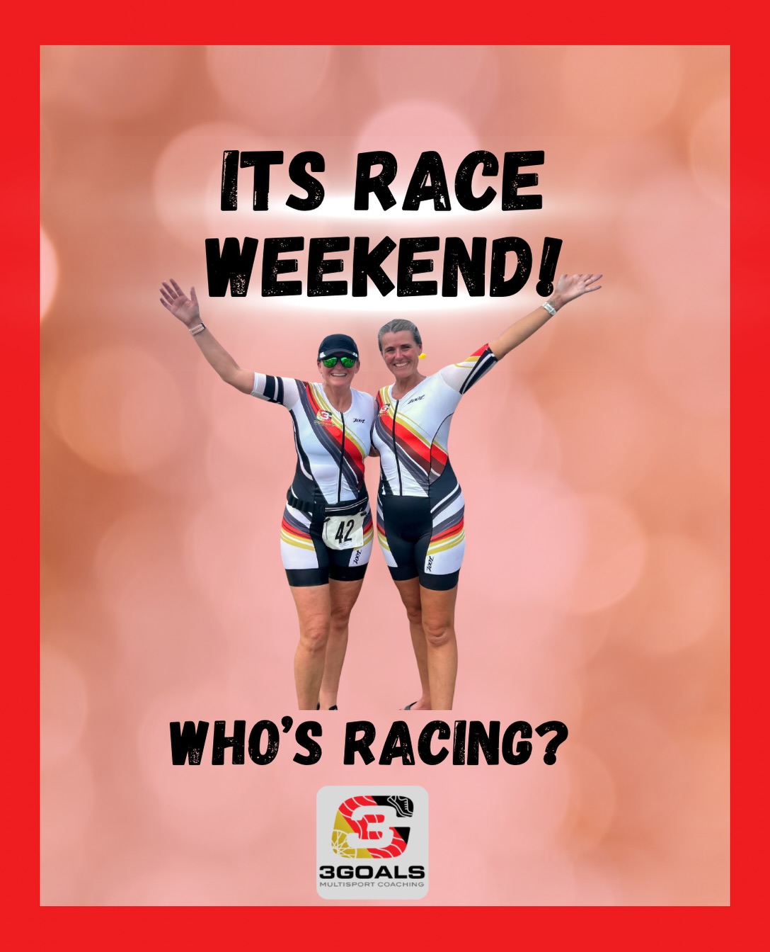 📣 FRIDAY SHOUT OUT! 📣

Ten athletes. Eleven start lines. One HUGE race weekend for the Team 3G!

🌊 Margaret White and Coach Katie  are taking on the Pier to Pier Swim. Katie gets another fun open-water start before her first triathlon at the Wrightsville Beach Sprint next weekend! Margaret is doubling up and will return Sunday for the Senior Games State 10K cycling event.

🏃‍♀️ Three of our TriDot Kickstart athletes already have big finish lines ahead! Aida Fernandez is taking on the SPEAR 50K Trail Race, while Macy Stogran and Michelle Tappan will both race the Camp Lejeune Marine Corps Half Marathon.

🏊‍♂️🚴‍♂️🏃‍♂️ Keith Kulesza will put his recent testing and race-execution work into practice at the Robious Landing Sprint Triathlon.

🚵‍♀️🏊‍♀️🏃‍♀️ Shelley Miller is trading the pavement for some dirt at the Olympic-distance Dirty Mitten Gravel Triathlon!

🏊‍♀️🚴‍♀️🏃‍♀️ And three members of the 3G crew are heading to IRONMAN 70.3 Michigan! Coach Erin and Lindsay McClintock will take on the full 70.3, while Dawn Gohl tackles the bike leg as part of a relay team. This is a particularly big start line for Coach Erin as she takes her first shot at qualifying for the 2027 IRONMAN 70.3 World Championship!

From open-water swimming to gravel racing, half marathons, a 50K trail race, sprint triathlon, cycling, relay racing, and a full 70.3—this team is showing us that there are a whole lot of ways to chase a goal!

Race smart. Trust your training. Enjoy your start line. And MAKE YOURSELF PROUD!

Let’s send Margaret, Katie, Aida, Macy, Michelle, Keith, Shelley, Lindsay, Dawn, and Coach Erin lots of 3G love this weekend! ❤️🎉

#MakeYourselfProud #3GoalsMultisport
