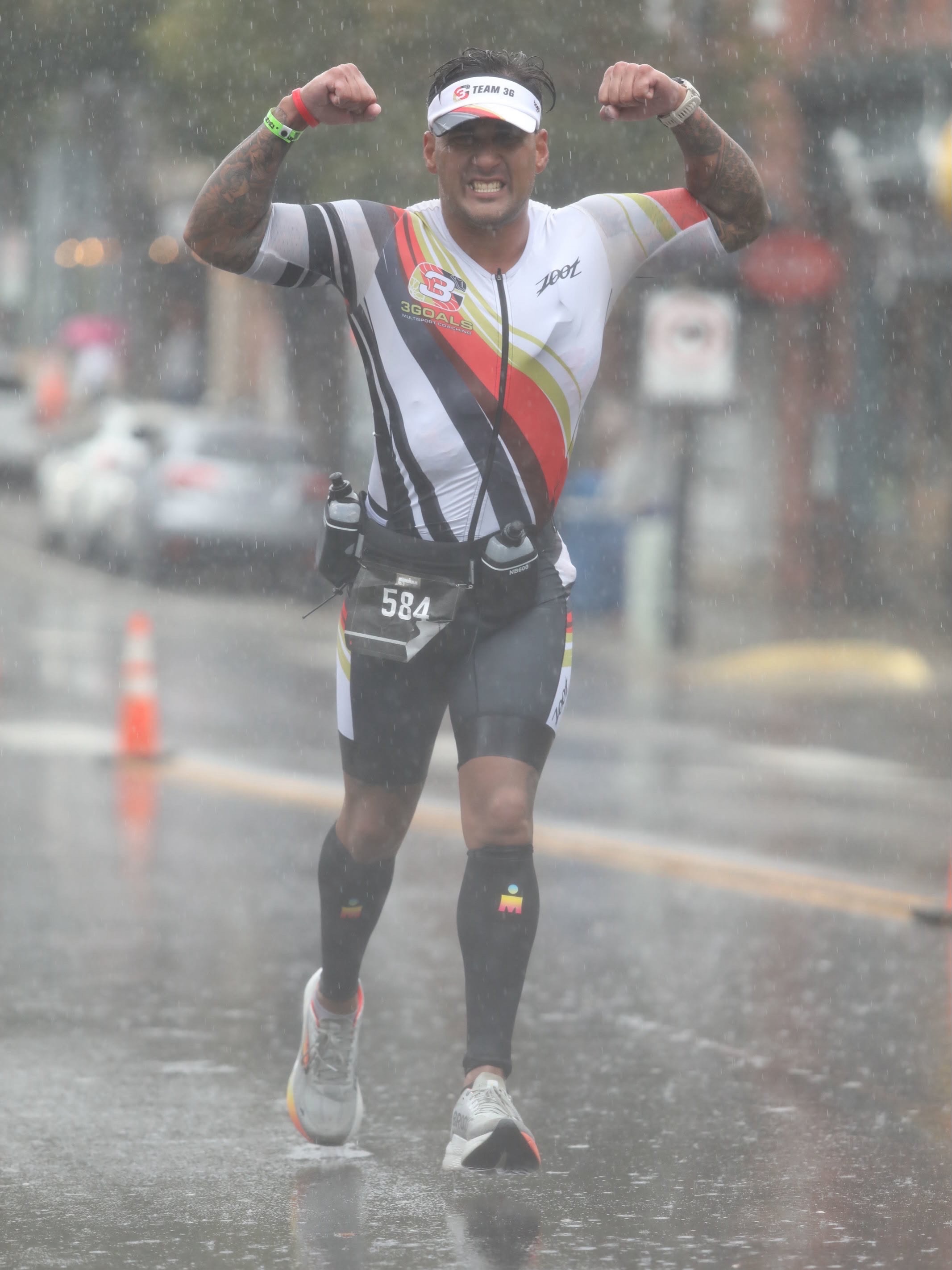 🏅 MEDAL MONDAY! 🏅

North Carolina did not exactly roll out the Southern hospitality for IRONMAN 70.3 North Carolina. Wind, rain, dropping temperatures, and a challenging day tested everyone—but every member of the 3G crew crossed that finish line. That is HUGE!

🔥 Coach Erin Byrge — 5:56:28
🤝 Team 3G relay: Margaret White & Frank Acree — 6:22:50, including a distance PR for Frank!
💪 Sally Plichta — 6:40:49
🎉 Juan Rivera — 6:58:58
🐙 Jeff Collignon — 7:08:24
⚡ Dawn Gohl — 7:11:05 and a new 70.3 PR!
❤️ Macy Stogran — 7:16:43
🙌 Michelle Tappan — 8:06:25
💥 Monica Smiciklas — 8:24:17
👏 Melissa Wilson — 8:36:51

Meanwhile, Lindsay McClintock went all the way across the country and all the way to an IRONMAN finish, completing IRONMAN California in 14:36:51! 🎉

These athletes kept moving when the day became harder than expected. They adapted, persevered, supported one another, and earned every step across those finish lines.

Congratulations, 3G crew—you showed exactly what Goals, Grace, and Grit look like, and you MADE YOURSELVES PROUD! ❤️

#MakeYourselfProud #3GoalsMultisport